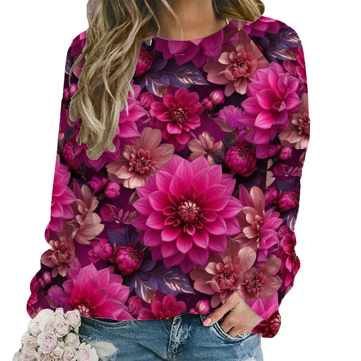 Raglan Crewneck Sweatshirts Women 07daliefuksjaaop