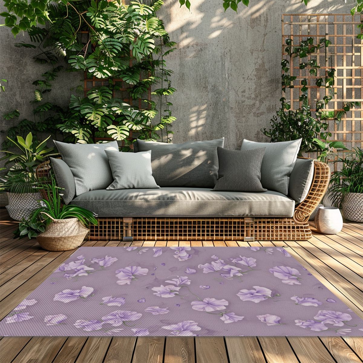 Outdoor Plastic Straw Rug 23groszeklawendaaop