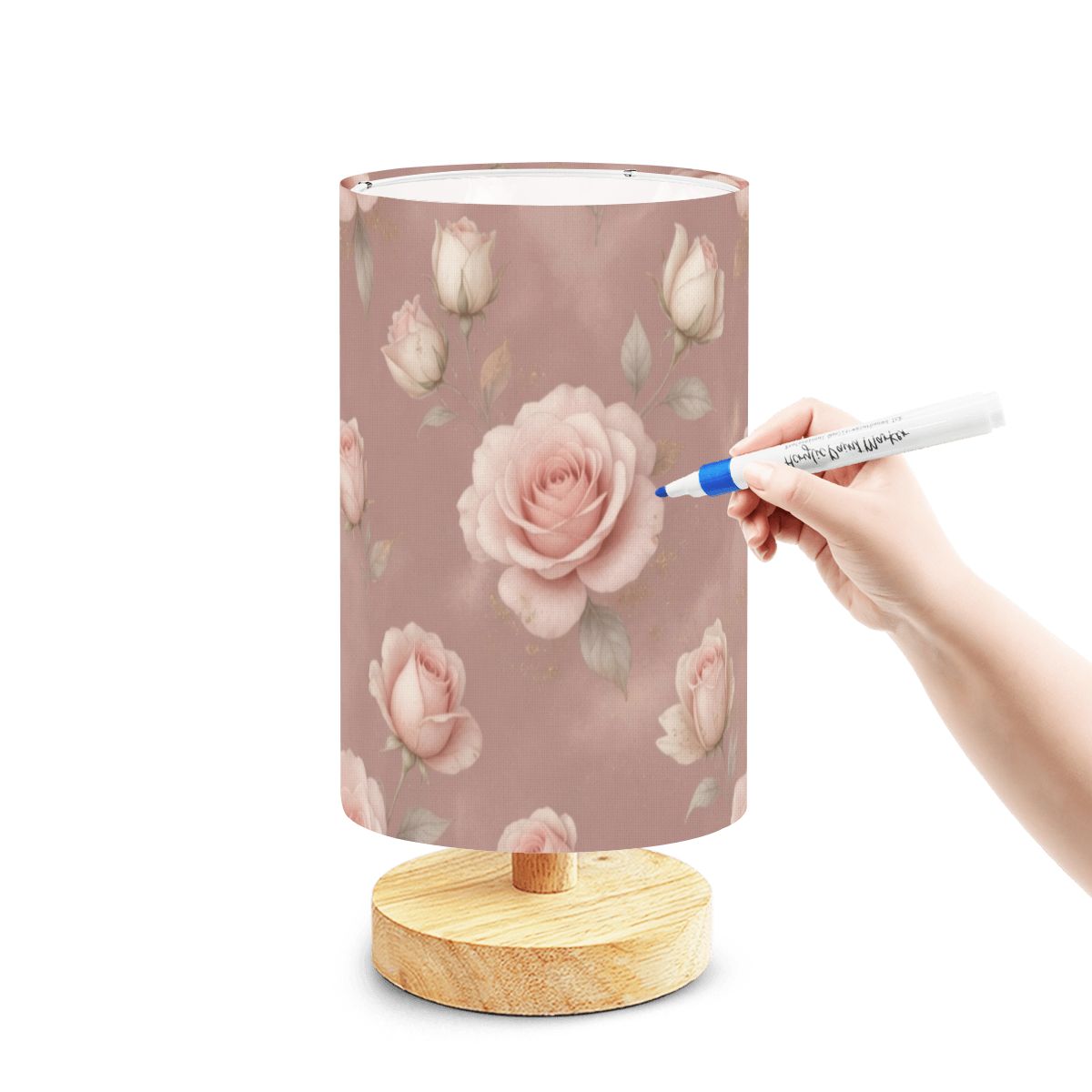 DIY Paintable Table Lamp 02rozeblushaop
