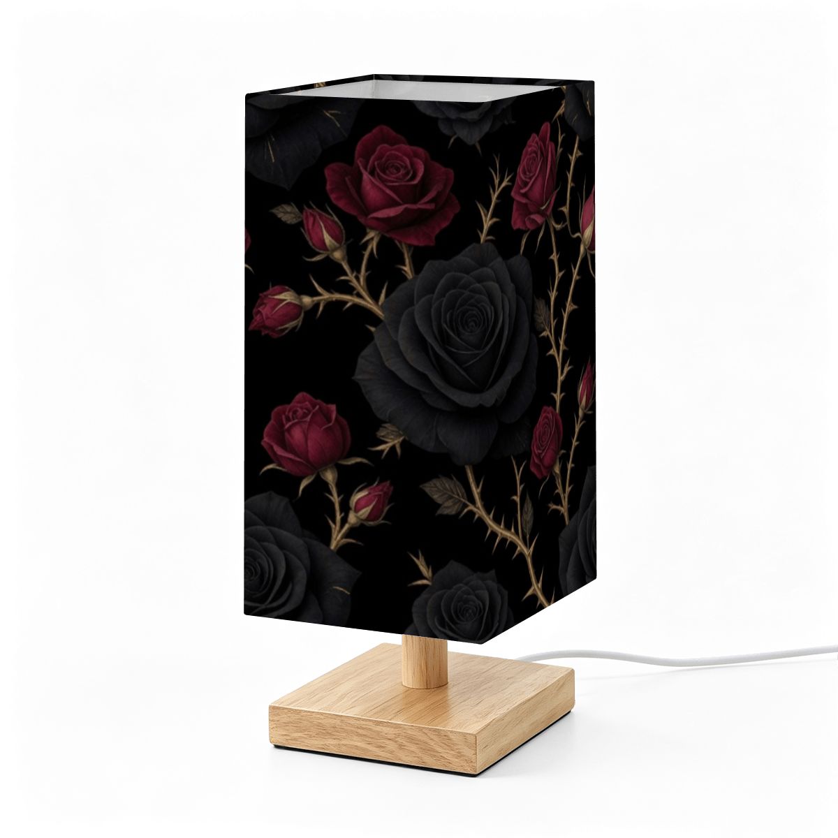 Noir Rose — Lampa stołowa kwadratowa