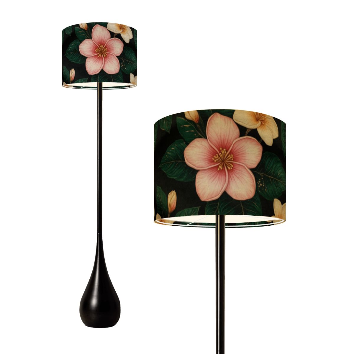 Teardrop Shaped Floor Lamp 35plumeriav2aop