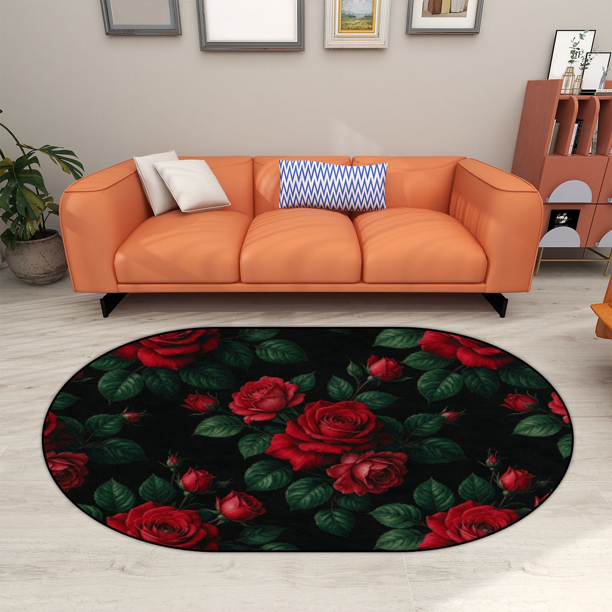 Roze Czerwone — Round rug