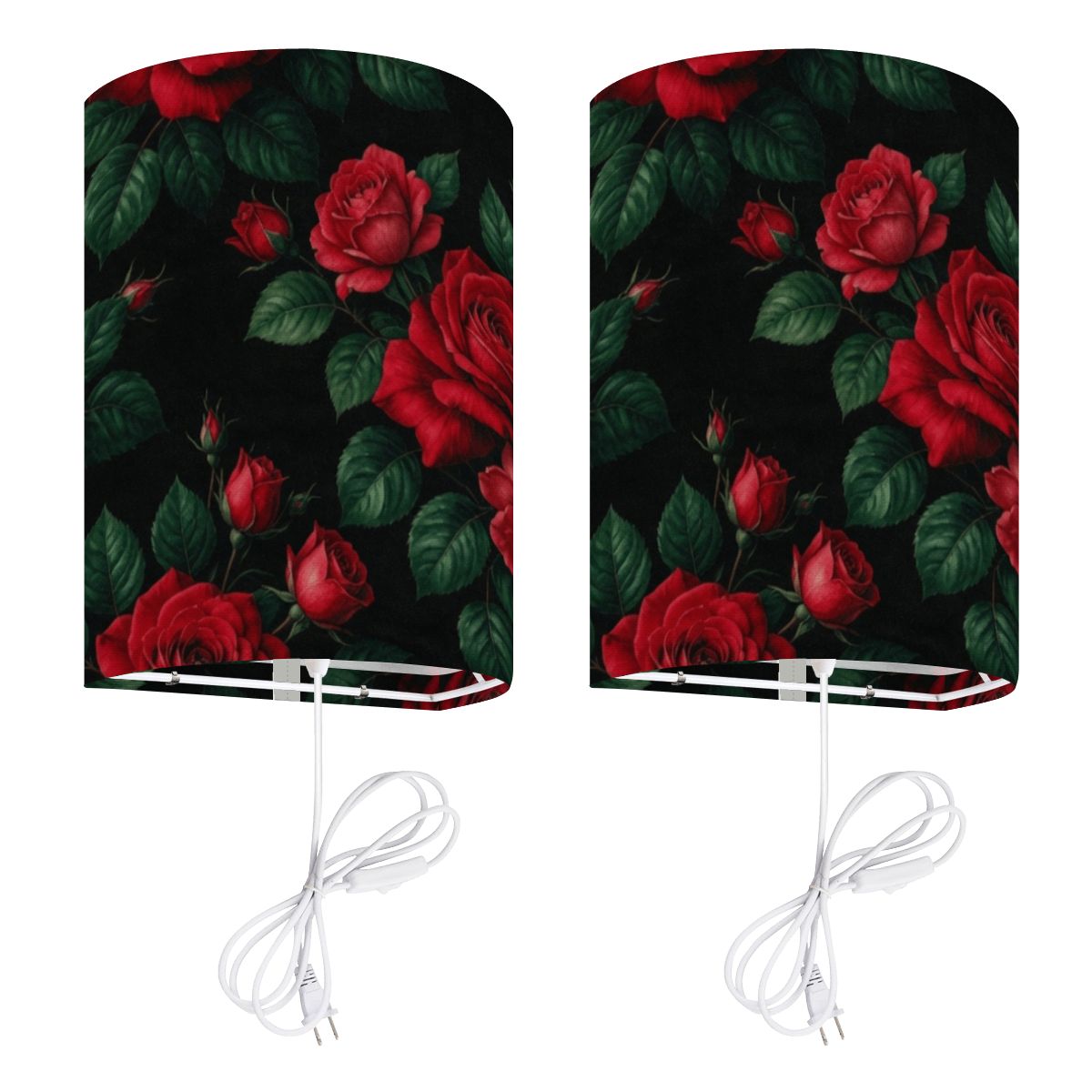 Plugin Wall Sconces Set of Two 37rozeczerwonev2aop