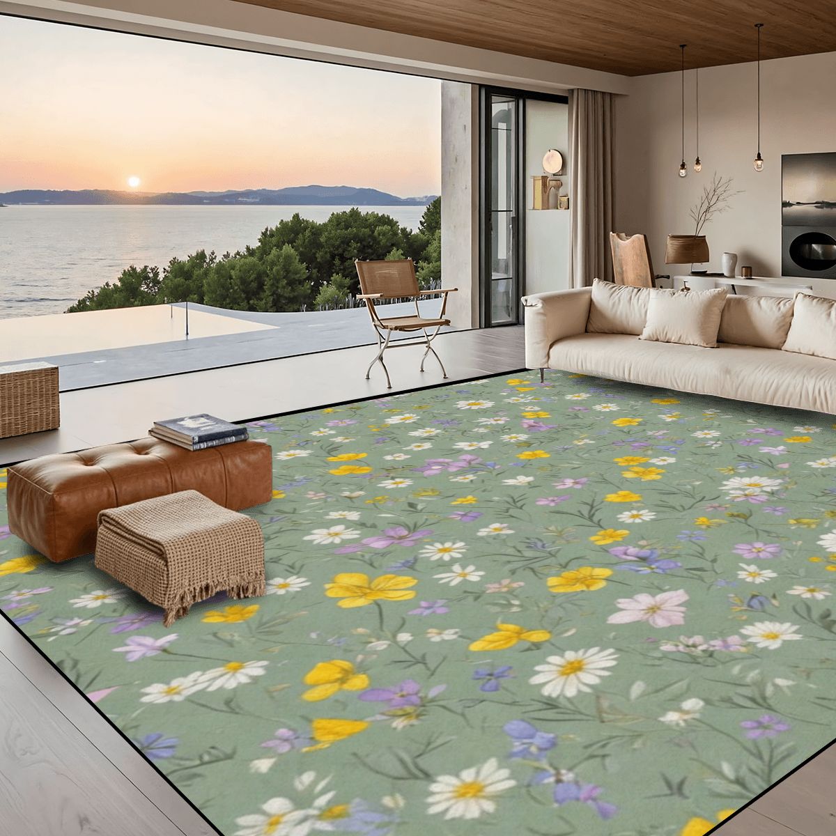 Large Area Rug Floor Carpet (5:4) 24lackaszalwiaaop