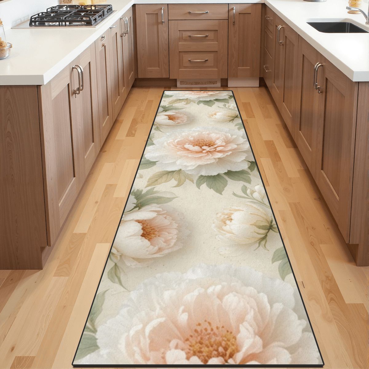 Runner Rug 24"x96" 11peoniebialaaop