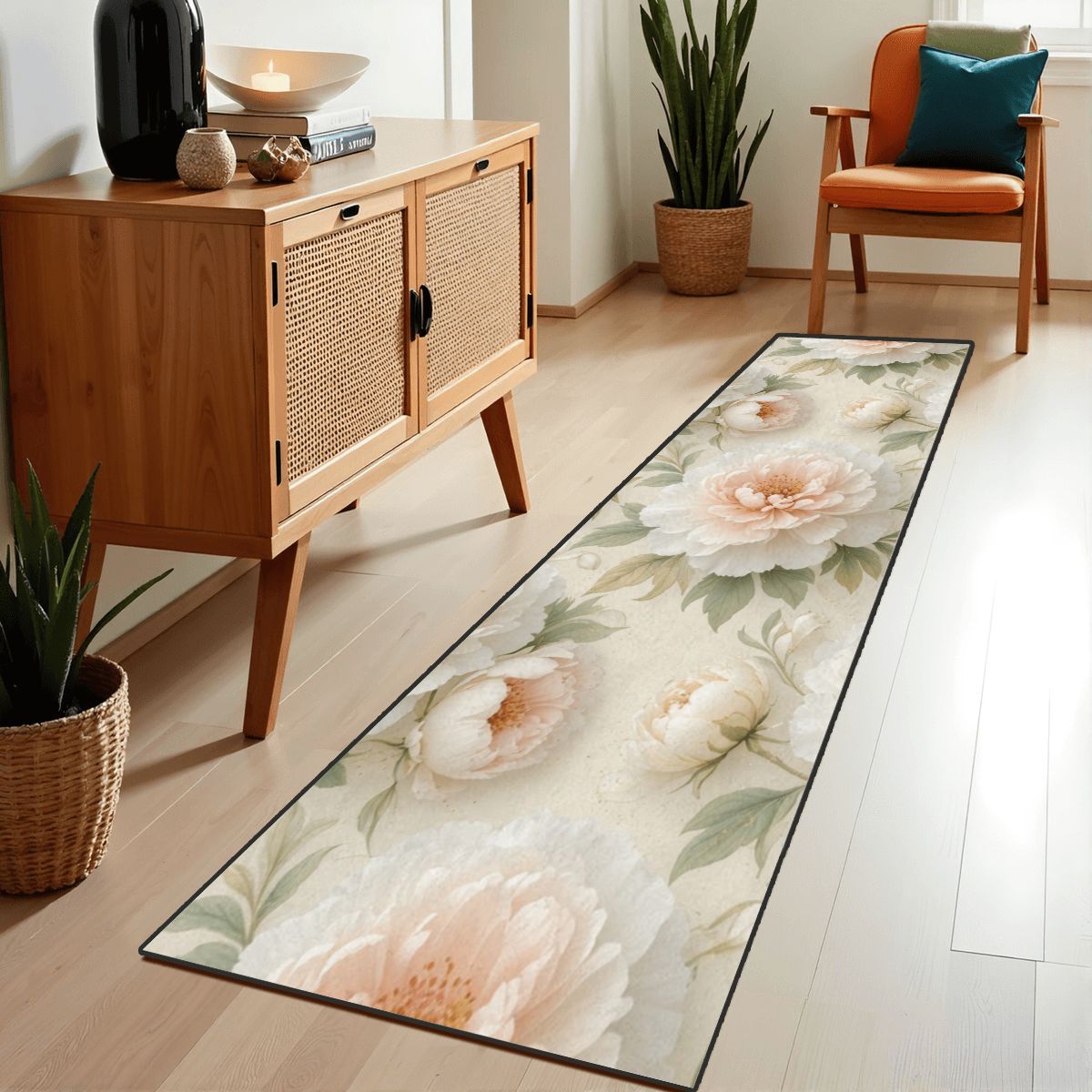 Runner Rug 24"x72" 11peoniebialaaop