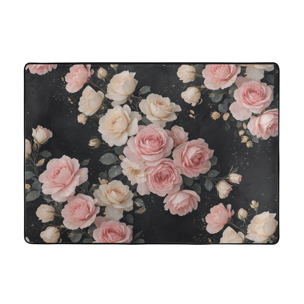 Large Flannel Non Slip Area Rug (4:3) 27rozekaskadaaop