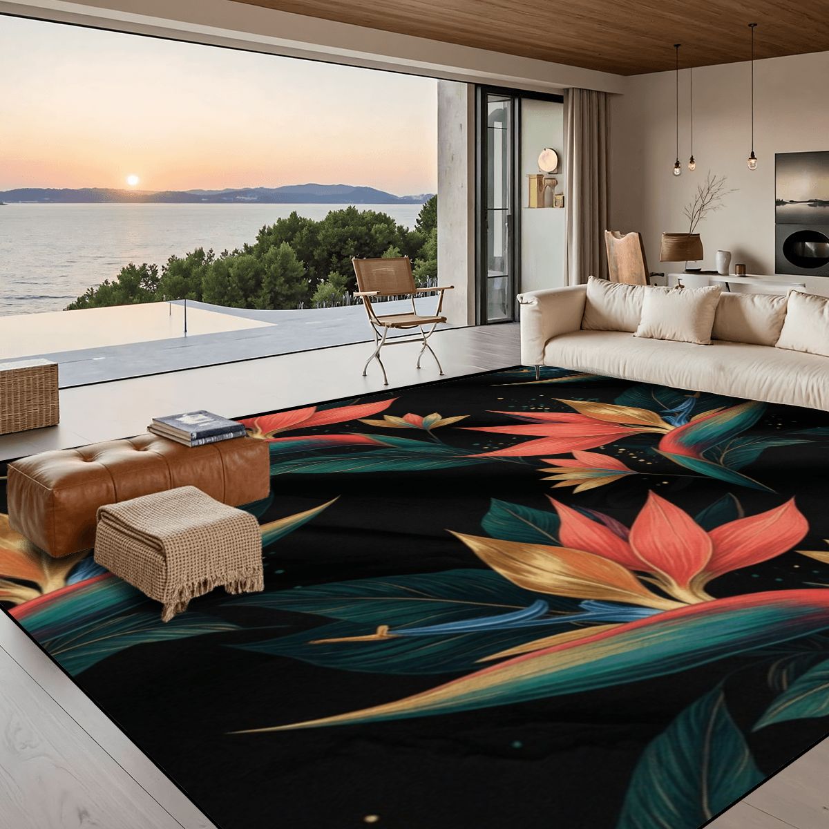 Large Area Rug Floor Carpet (5:4) 25rajskiptakaop