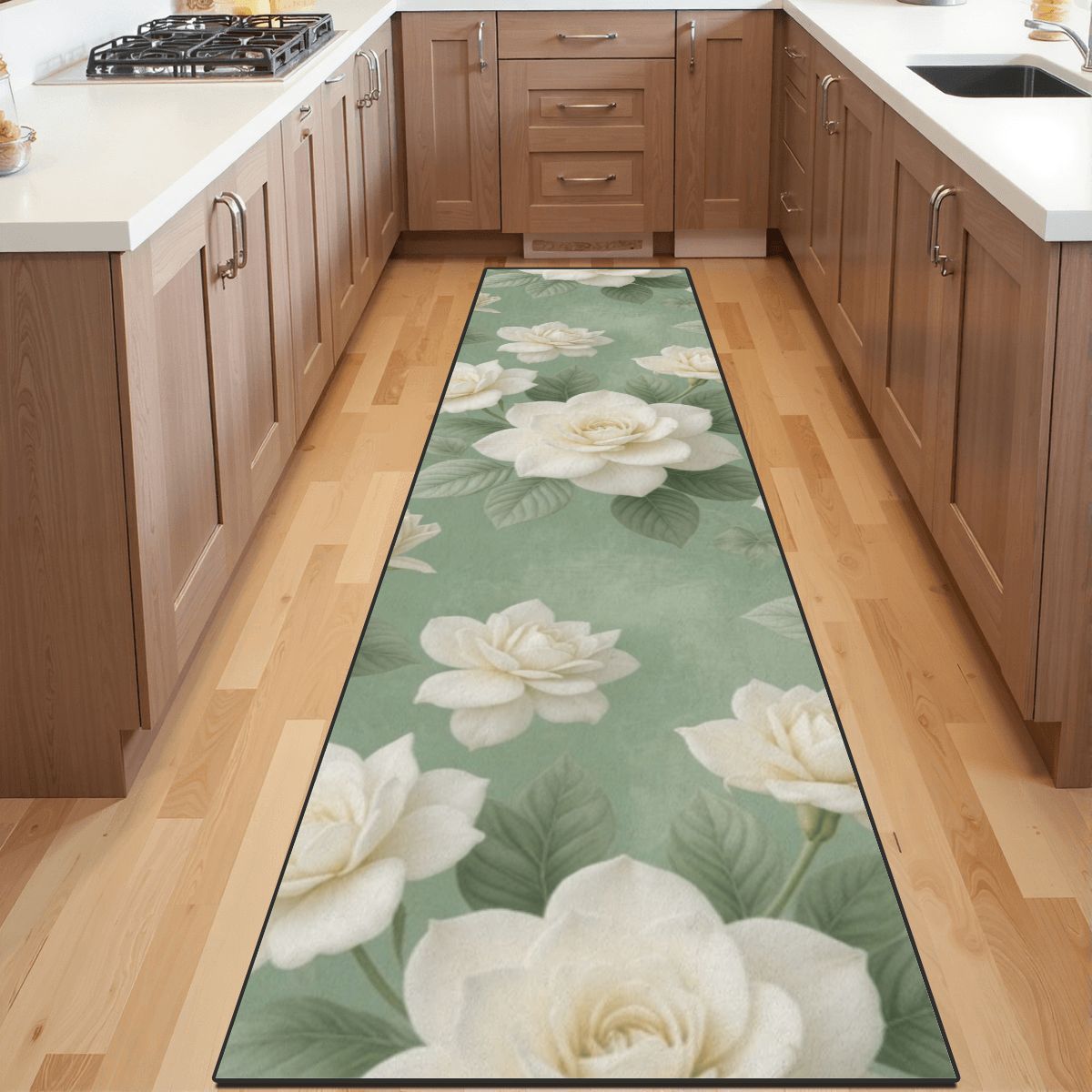 Gardenie Sage — Runner rug