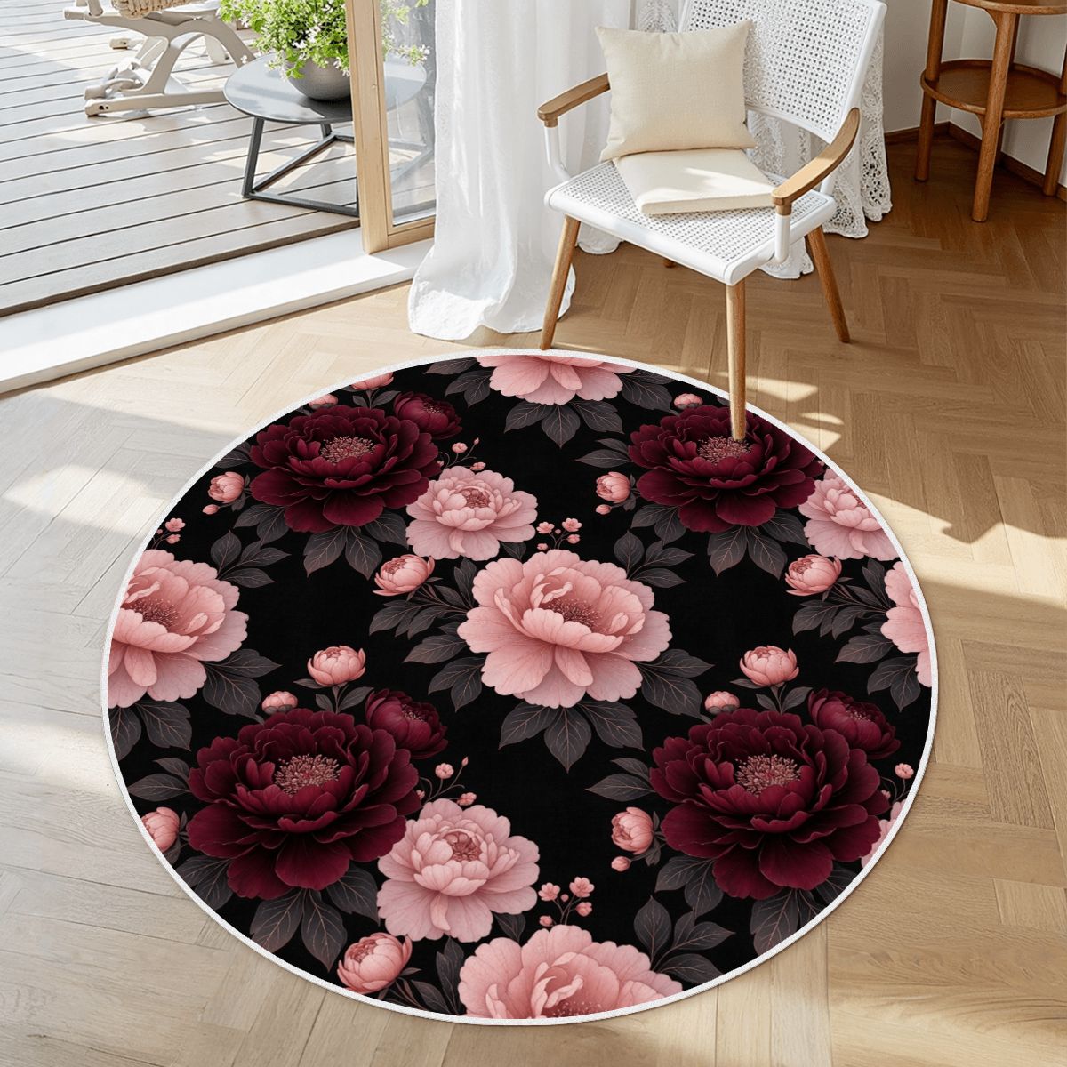 Peonie Garden — Round rug