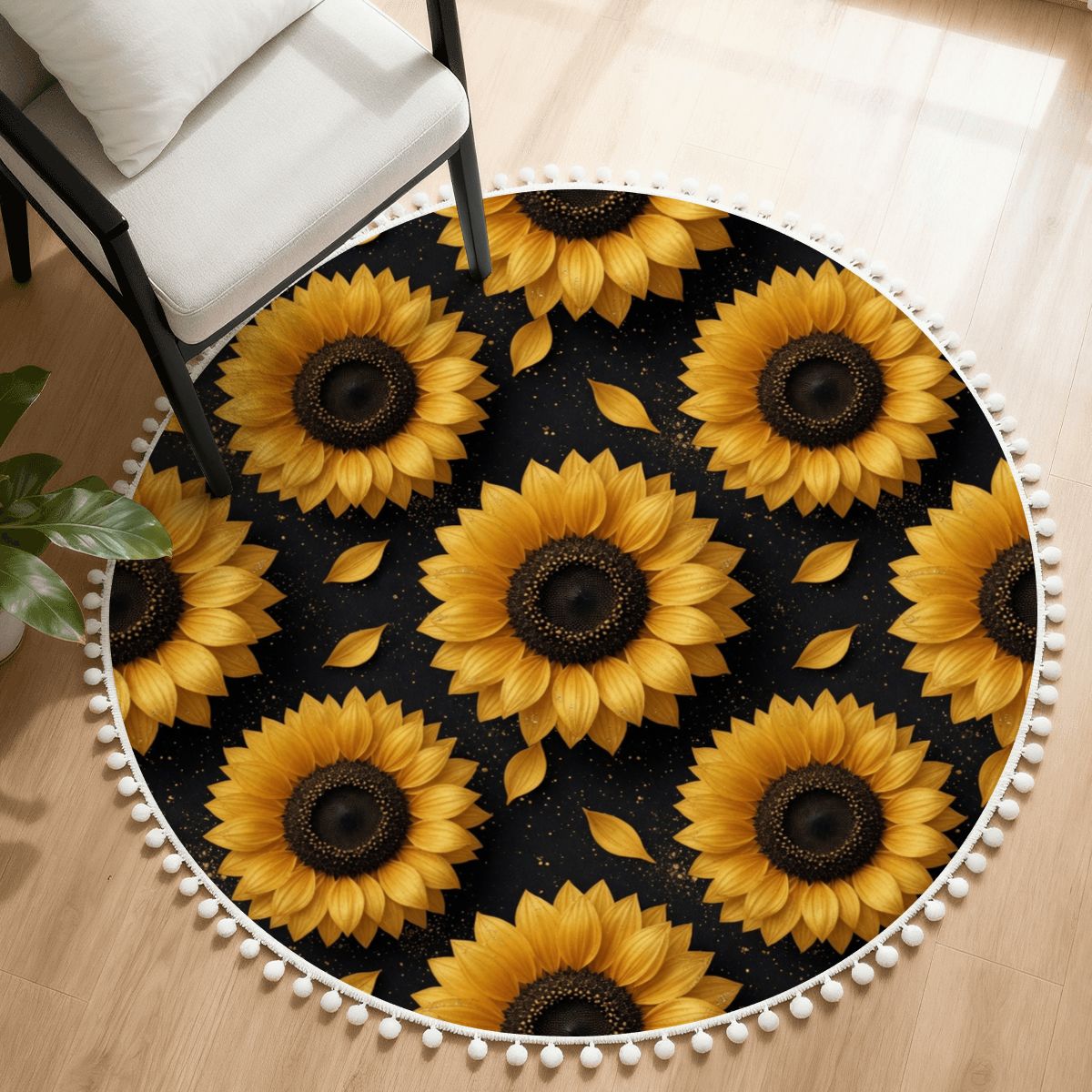Sloneczniki — Round rug