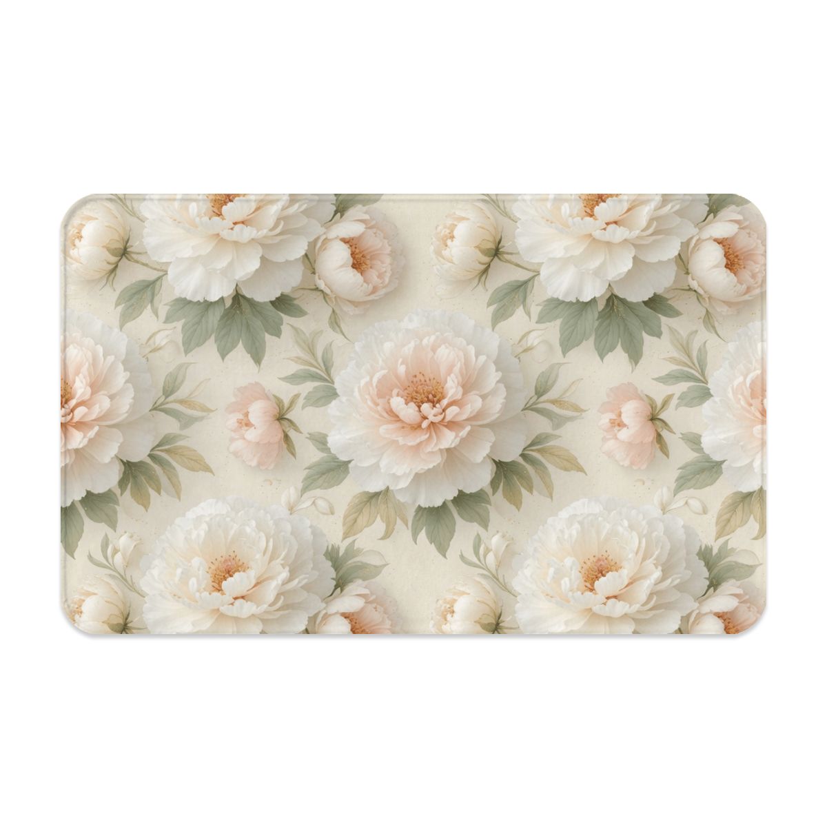 Flannel Non Slip Area Rug (8:5) 11peoniebialaaop