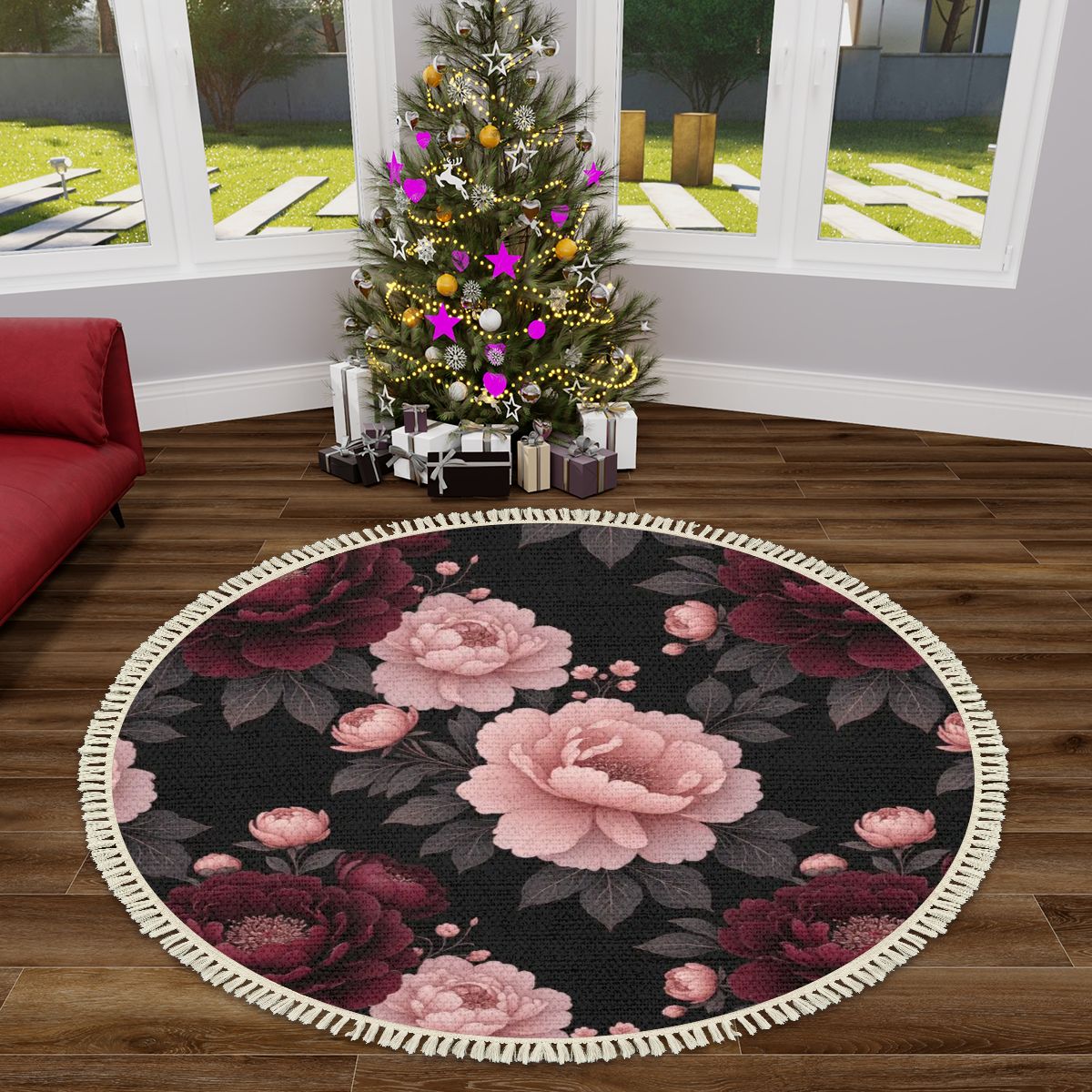 Peonie Garden — Round rug