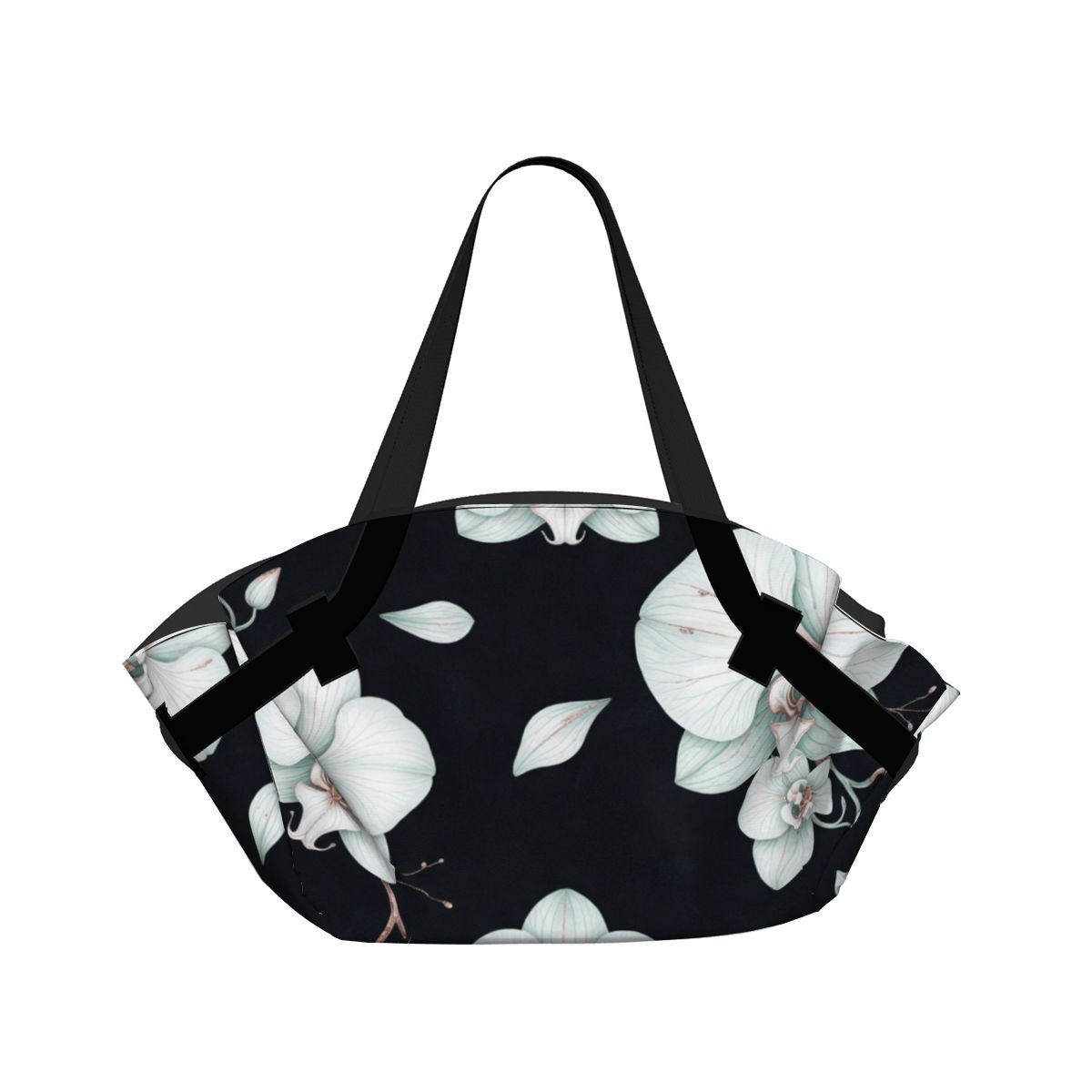 Foldable Picnic Blanket Tote Bag 03orchideenocaop