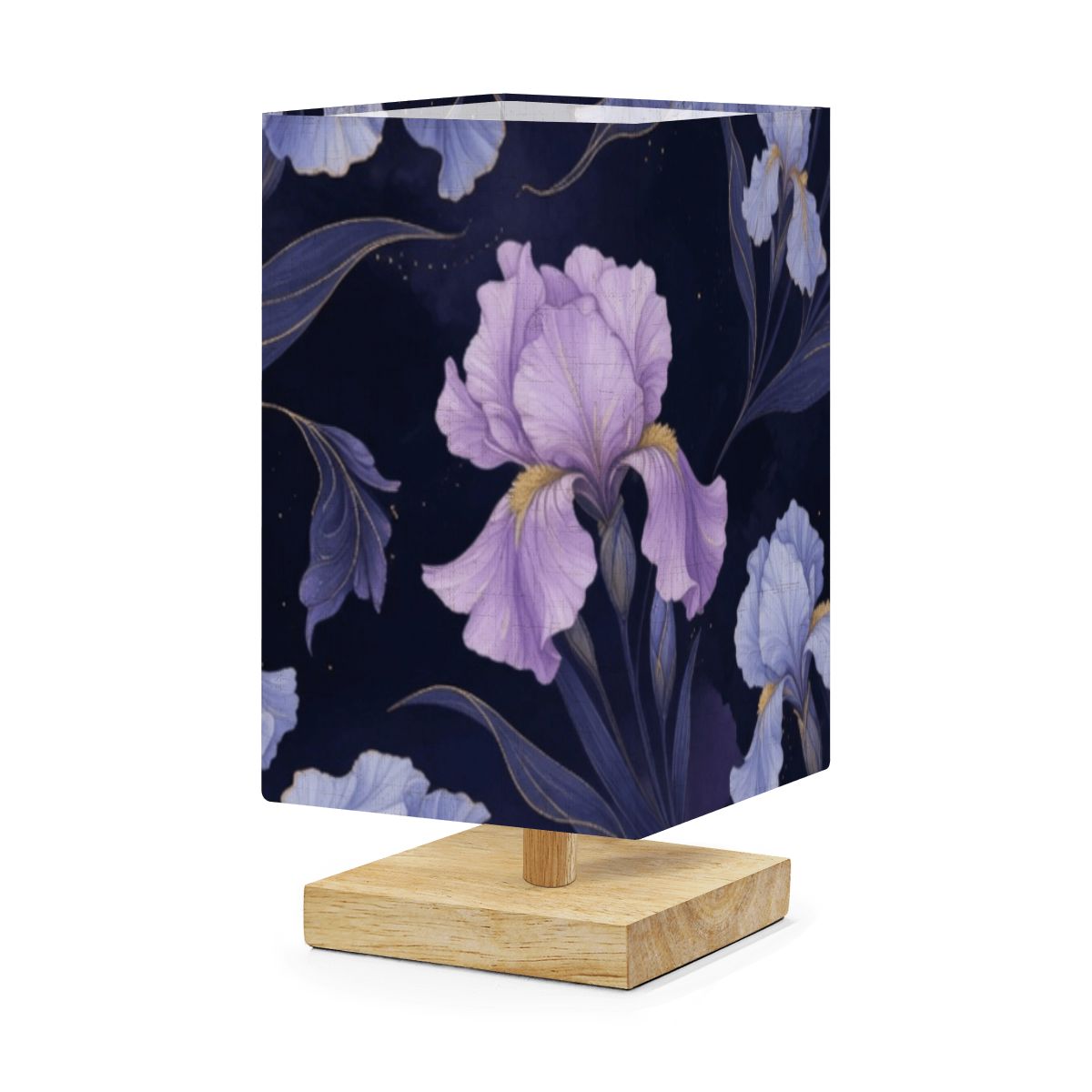 Irysy Indigo — Lampa stołowa kwadratowa