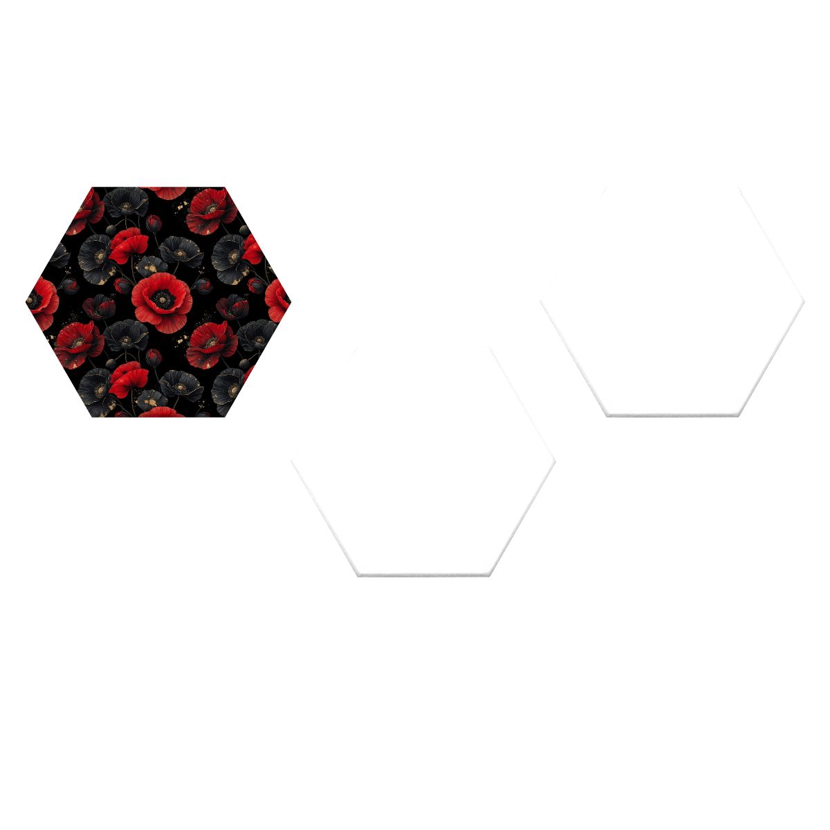Hexagon Sound Absorbing Panels 3 Pieces 42makiv2aop