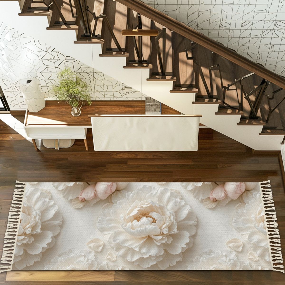 Peonie Biala — Runner rug