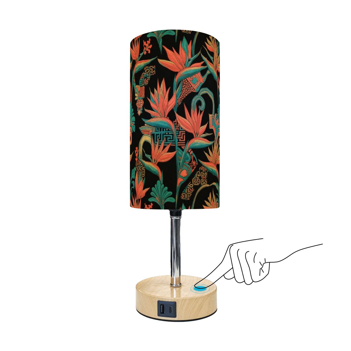 Touch Bedside Table Lamp with USB 50rajskiptakv2aop