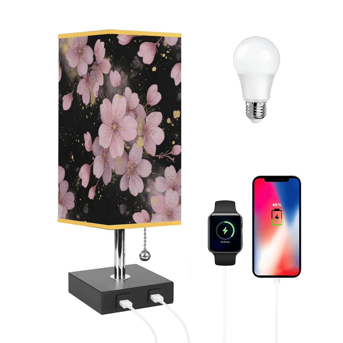 Sakura Gesta — Lampa stołowa kwadratowa