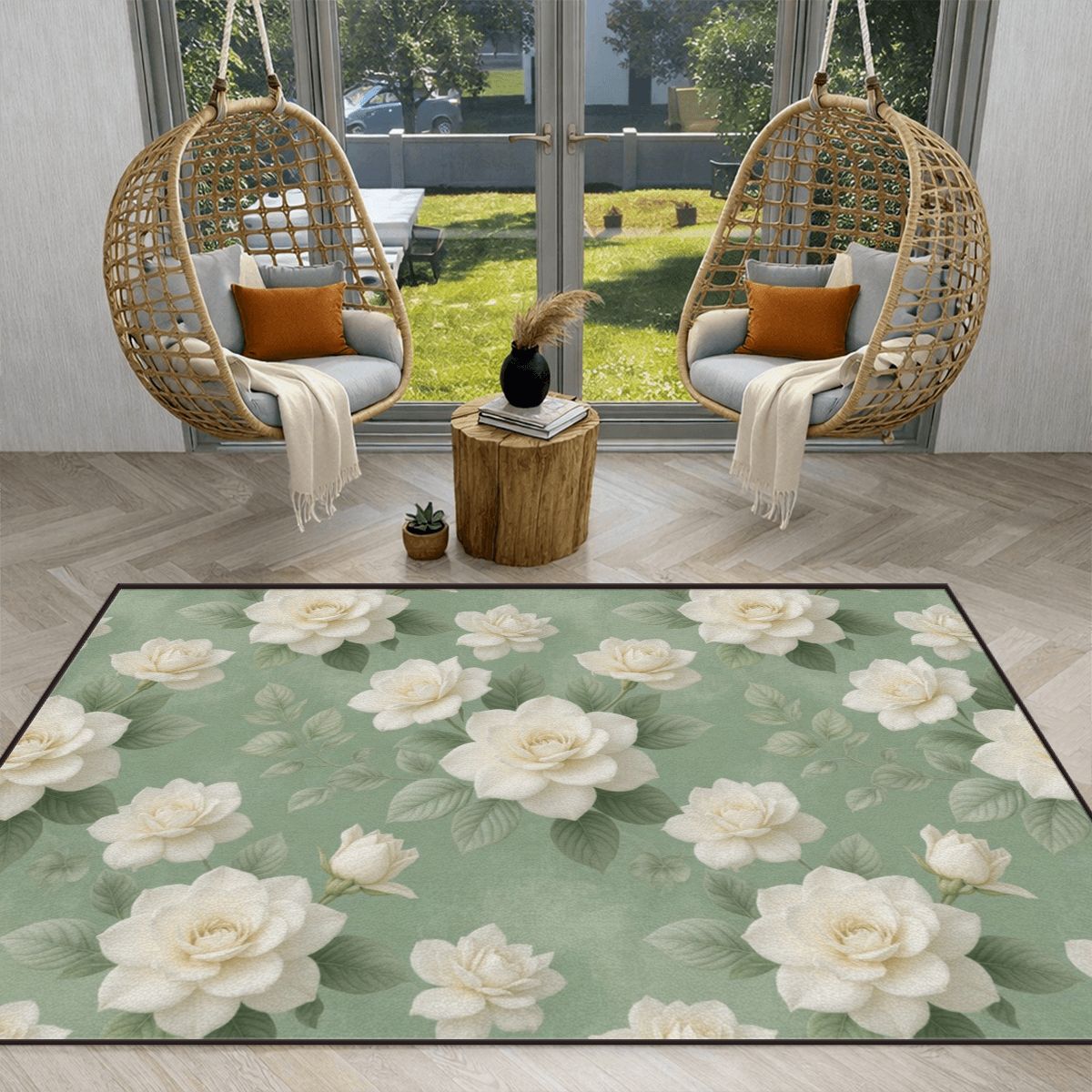 Gardenie Sage — Large area rug