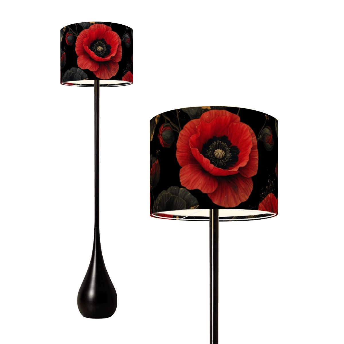 Teardrop Shaped Floor Lamp 42makiv2aop