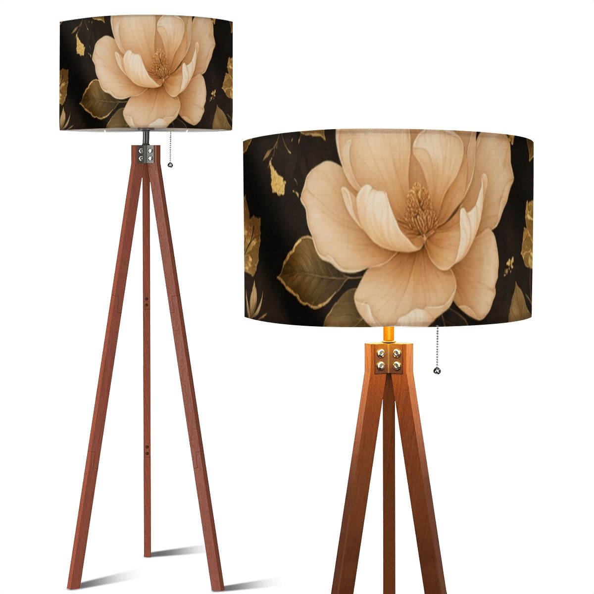 Magnolie Luxe — Lampa podłogowa na trójnogu