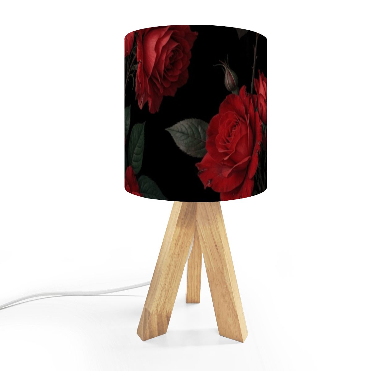 Roze Czerwone — Lampa stołowa na trójnogu