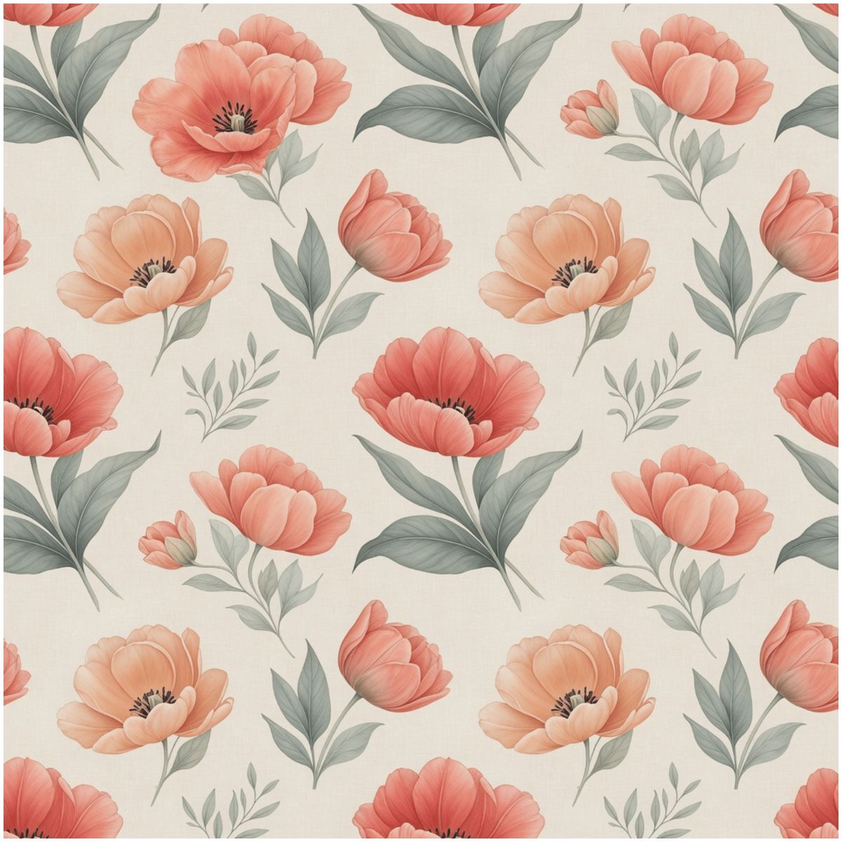 Shaped Area Rug 14tulipanypeachaop
