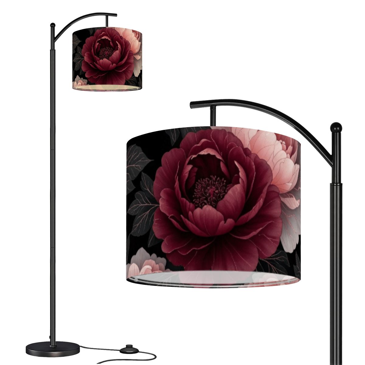 Arc Floor Lamp (Made in USA) 26peoniegardenv2aop
