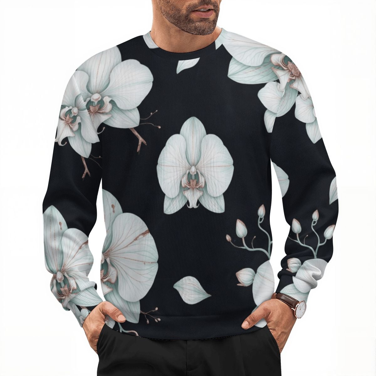 Adult Oversized Thick Pullover Sweater 03orchideenocaop