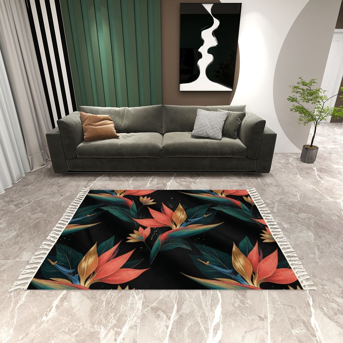 Rajski Ptak — Rug with tassels