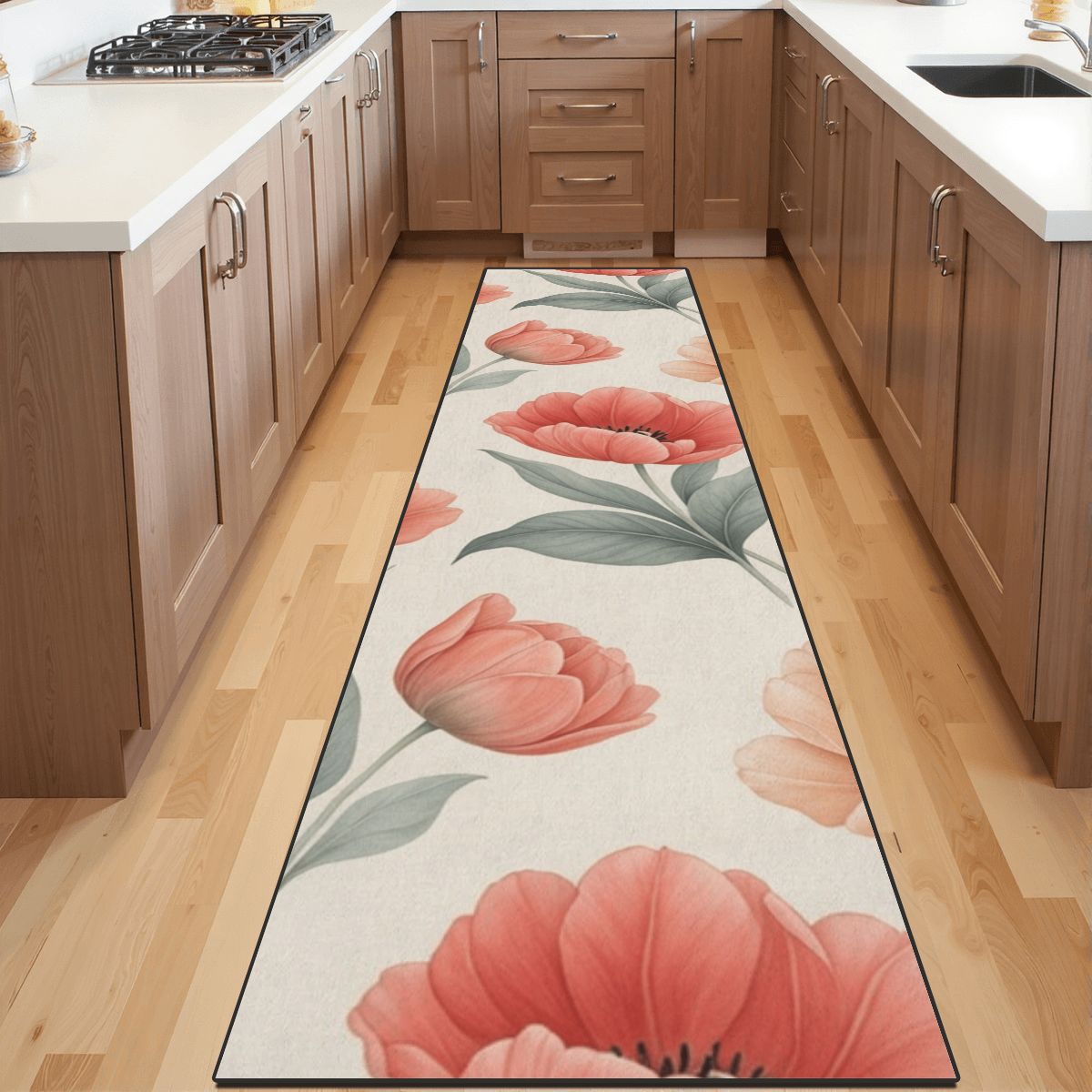 Runner Rug 24"x96" 14tulipanypeachaop