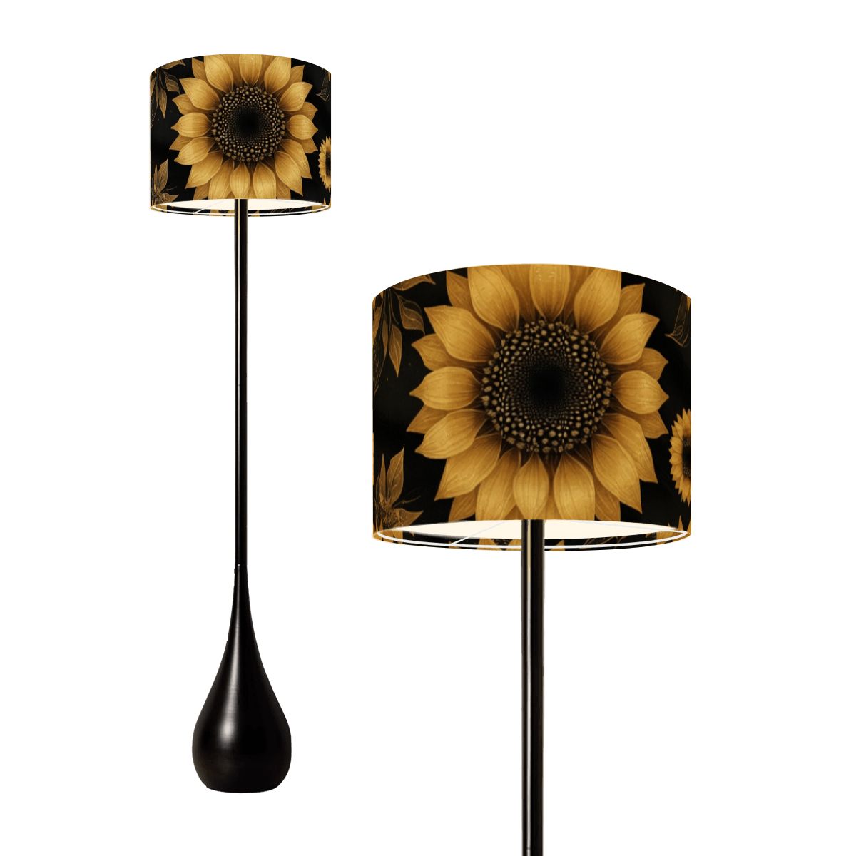Sloneczniki Gold — Lampa podłogowa kropla