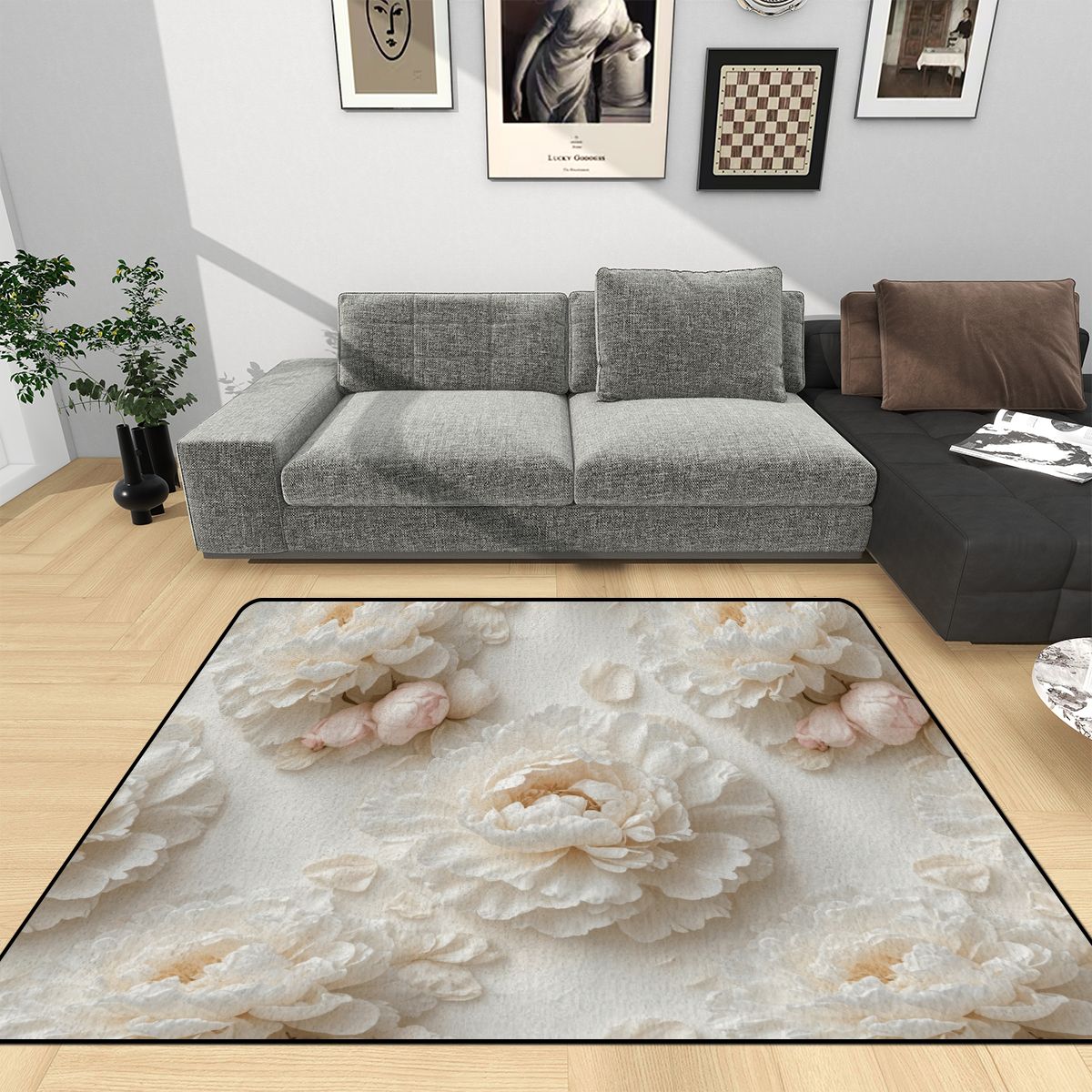 Peonie Biala — Rug