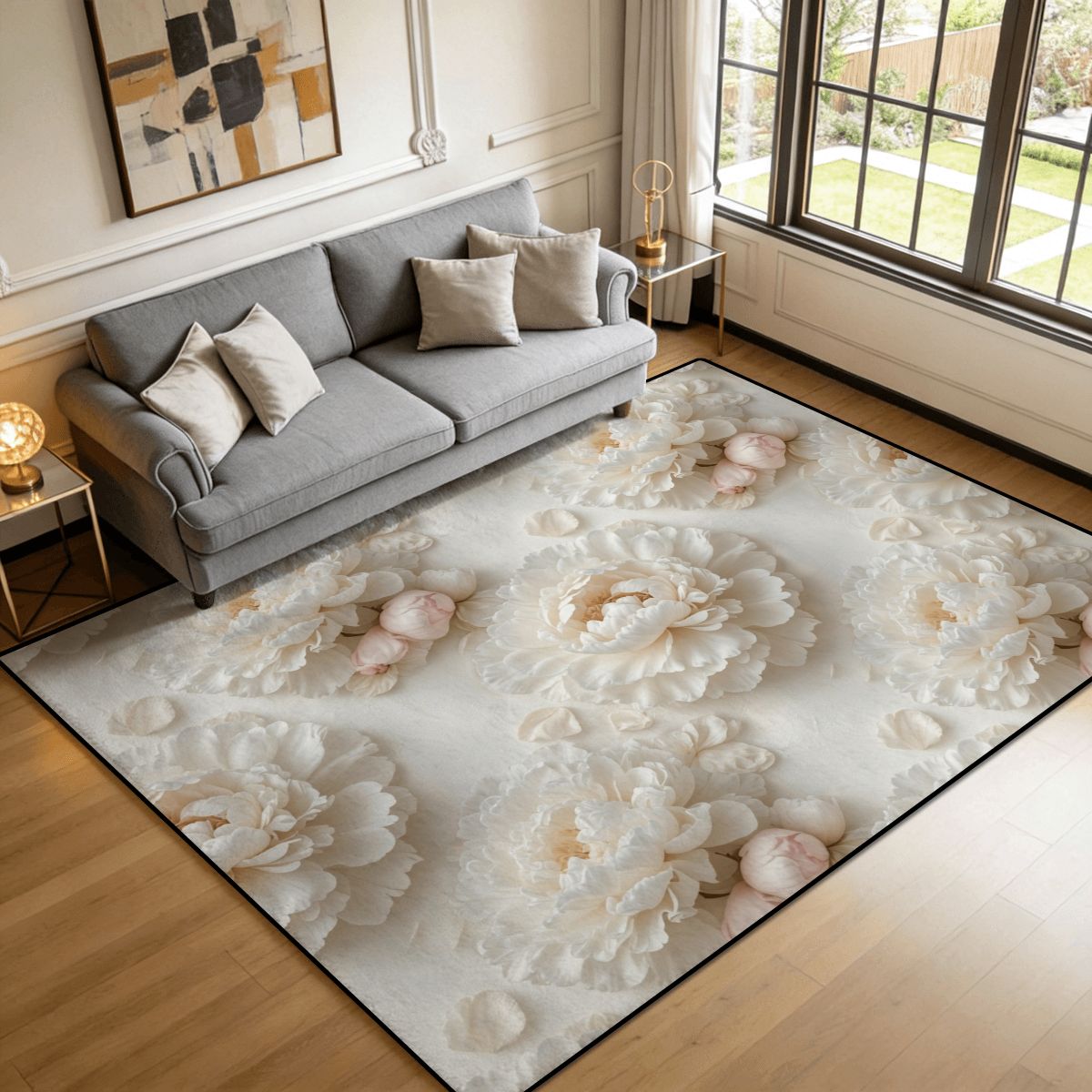 Peonie Biala — Rug