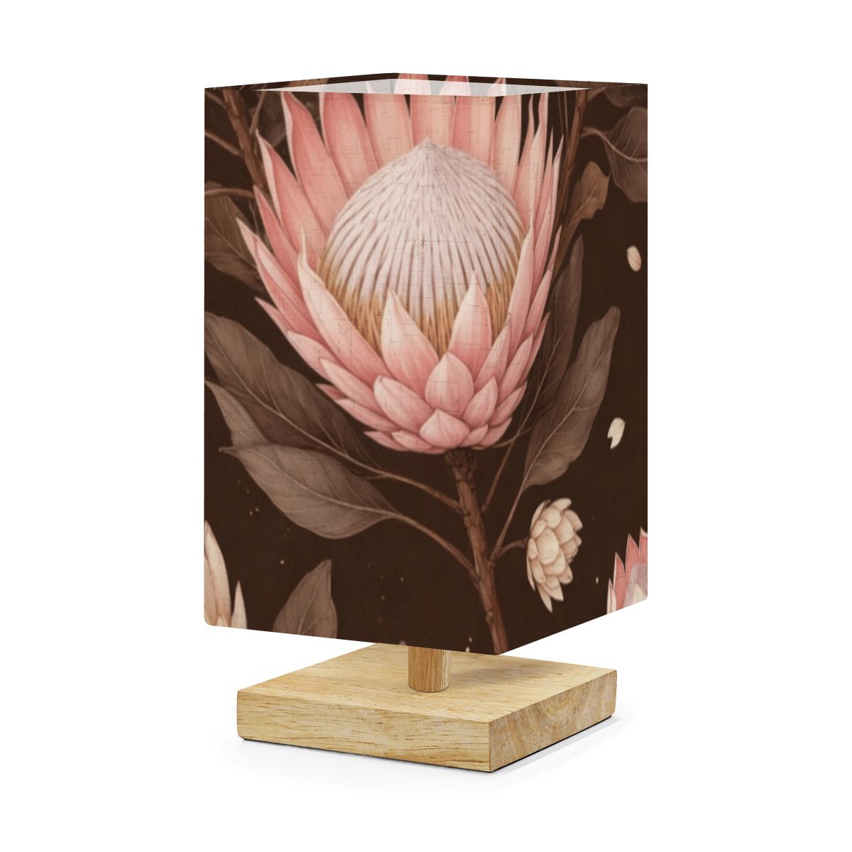 Protea Espresso — Lampa stołowa kwadratowa