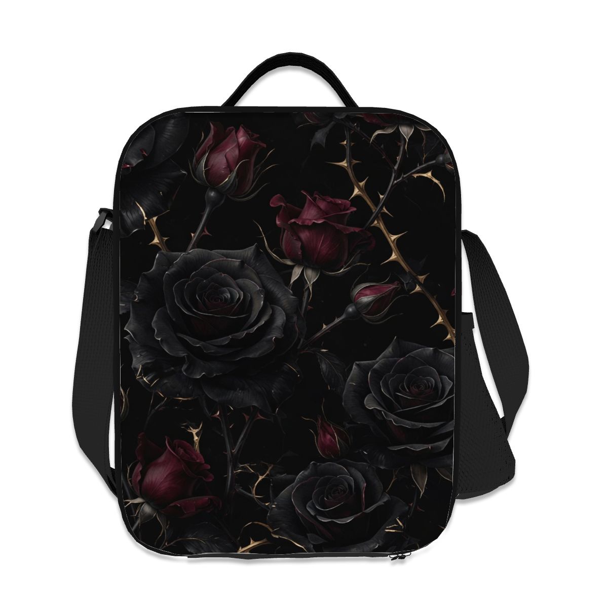 Noir Rose — Insulated lunch bag