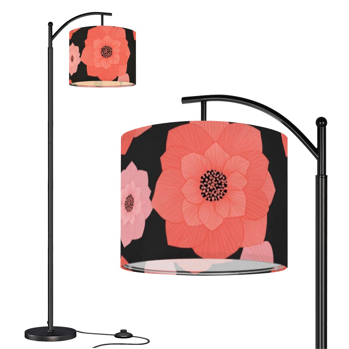 Camelia Koral — Lampa podłogowa łukowa