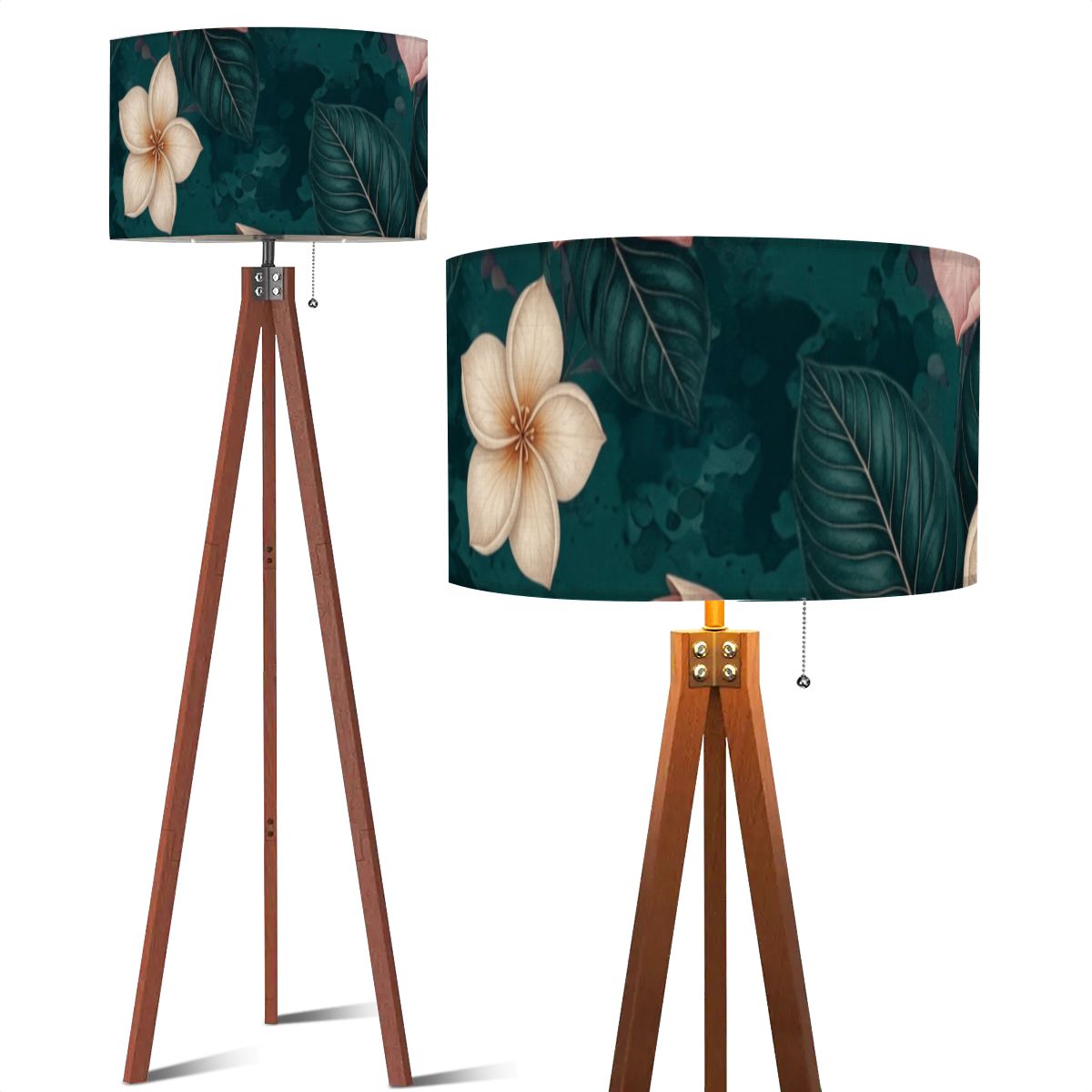 Plumeria Tropik — Lampa podłogowa na trójnogu