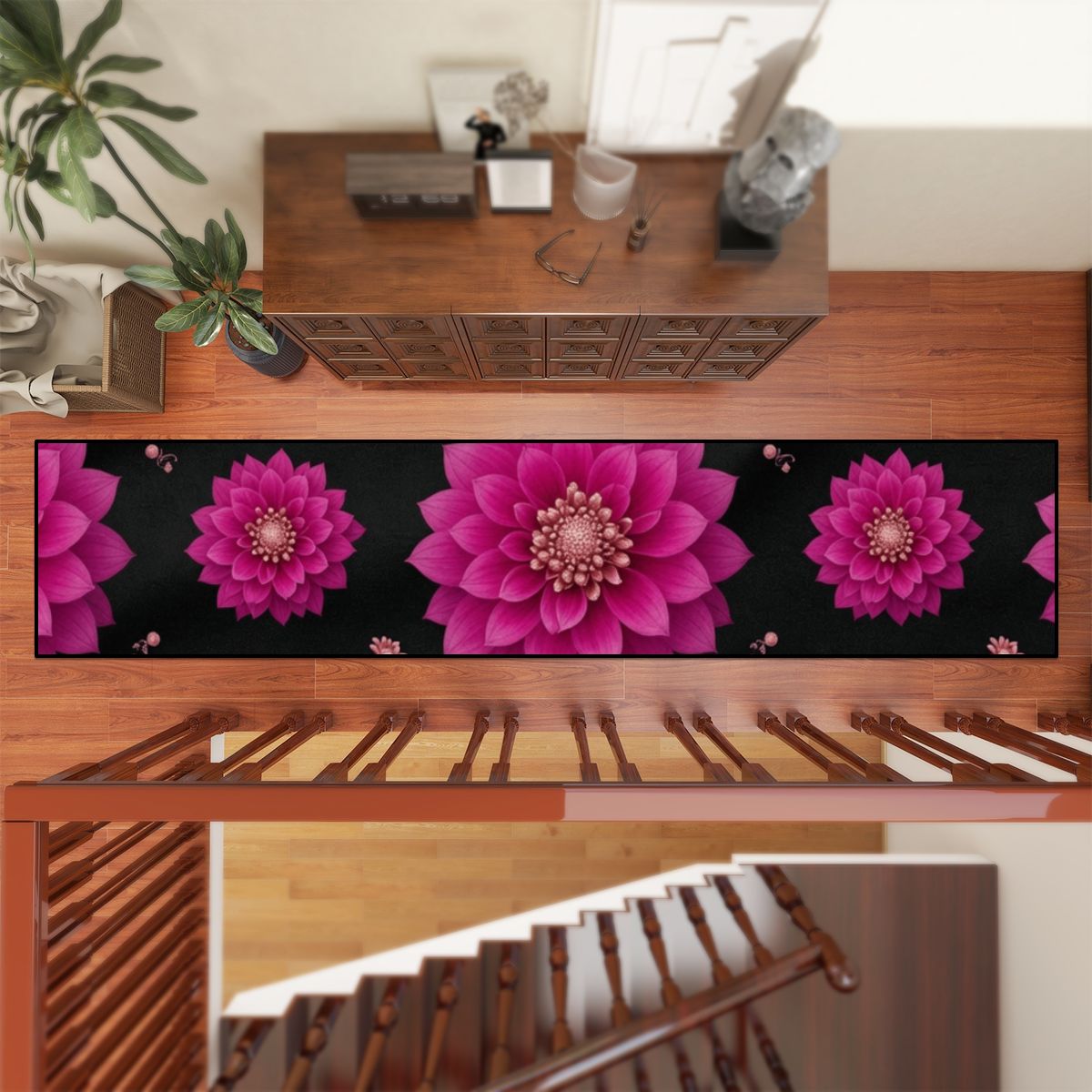 Dalie Fuksja — Runner rug