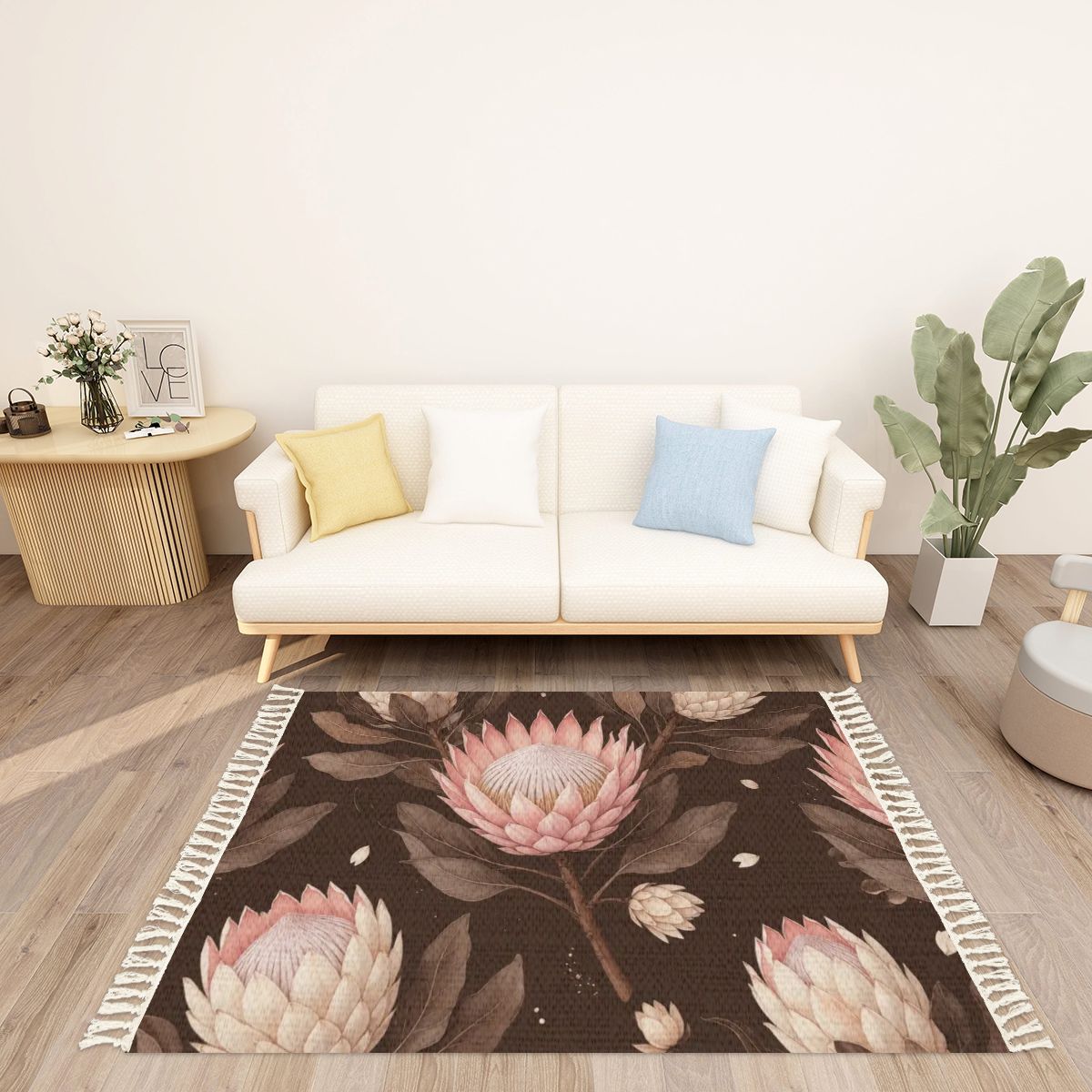 Area Rug with Tassels (3:2) 20proteaespressoaop