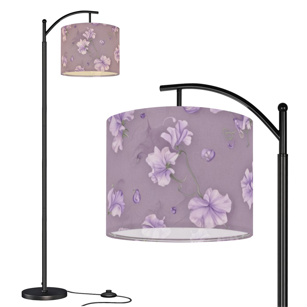 Groszek Lawenda — Lampa podłogowa łukowa
