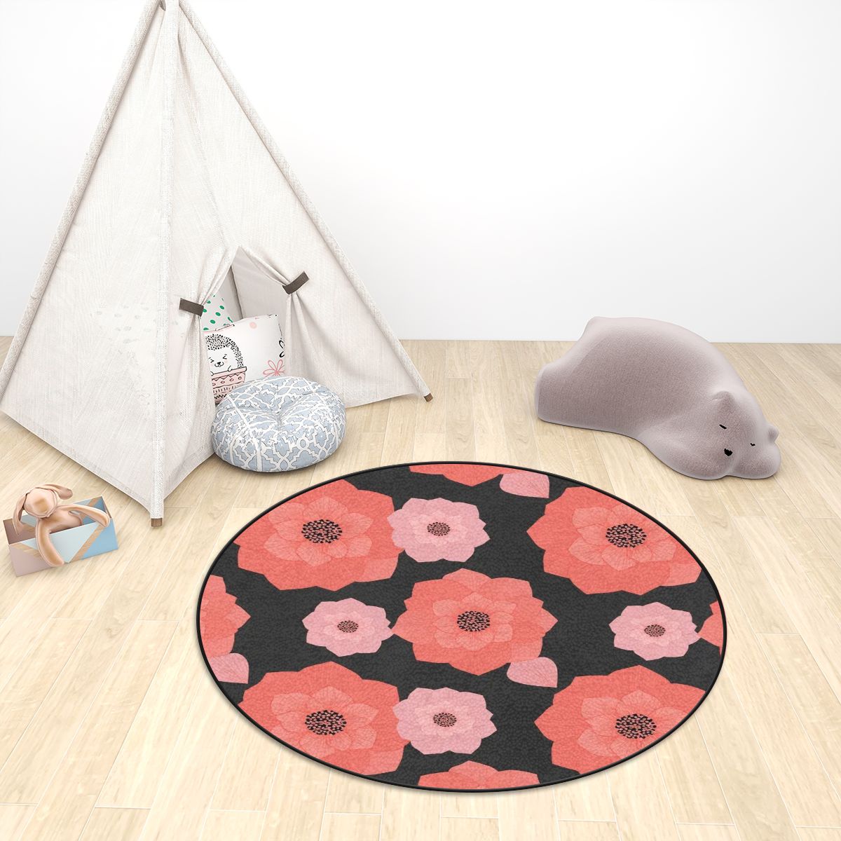 Multiple Sizes Plush Round Area Rug 16cameliakoralaop