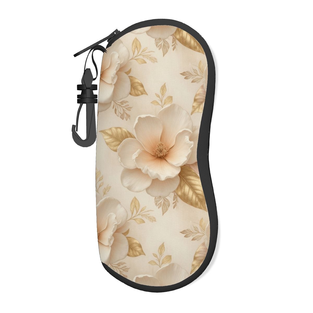 Ultra Light Zipper Eyeglass Case (Vertical) 04magnoliechampagneaop