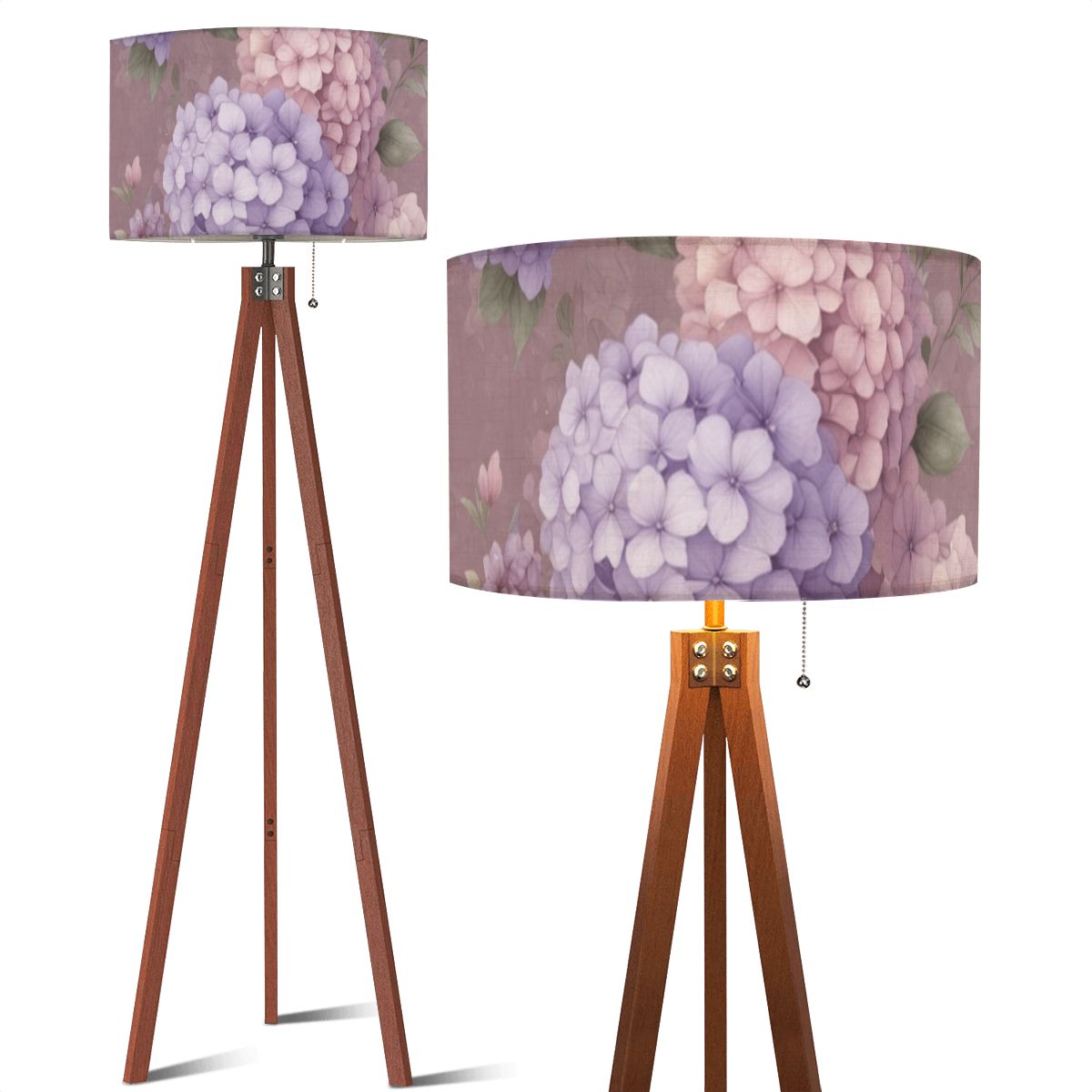 Hortensje Lawenda Ao — Lampa podłogowa na trójnogu