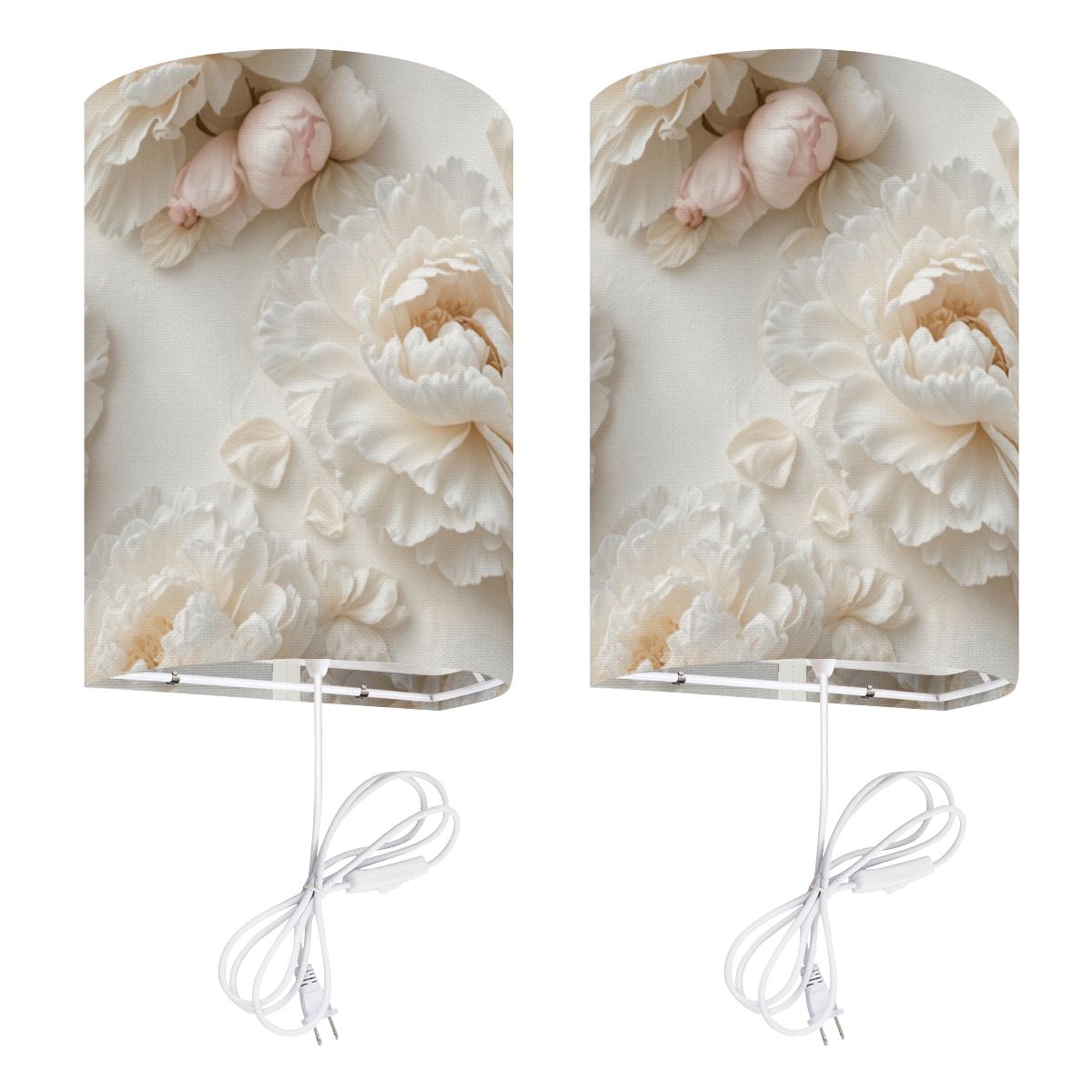 Plugin Wall Sconces Set of Two 36peoniebialav2aop