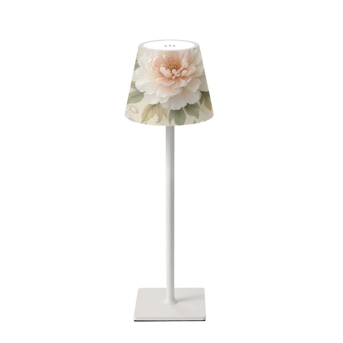 Peonie Biala — Lampa stołowa bezprzewodowa