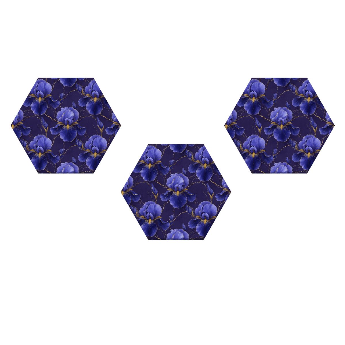 Hexagon Sound Absorbing Panels 3 Pieces 38irysyv2aop