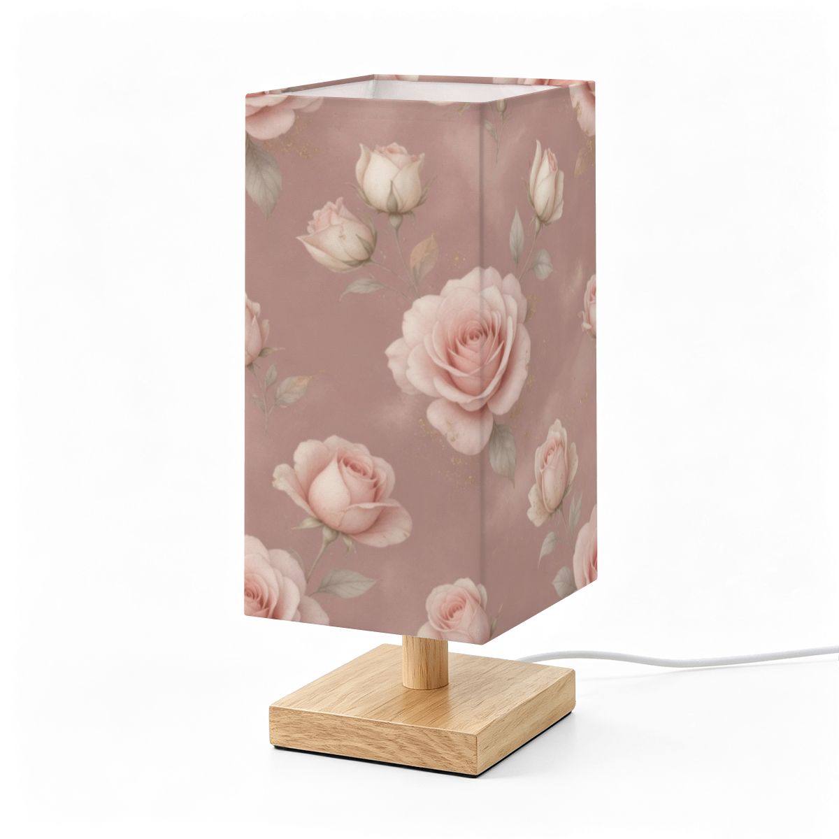 Roze Blush — Lampa stołowa kwadratowa