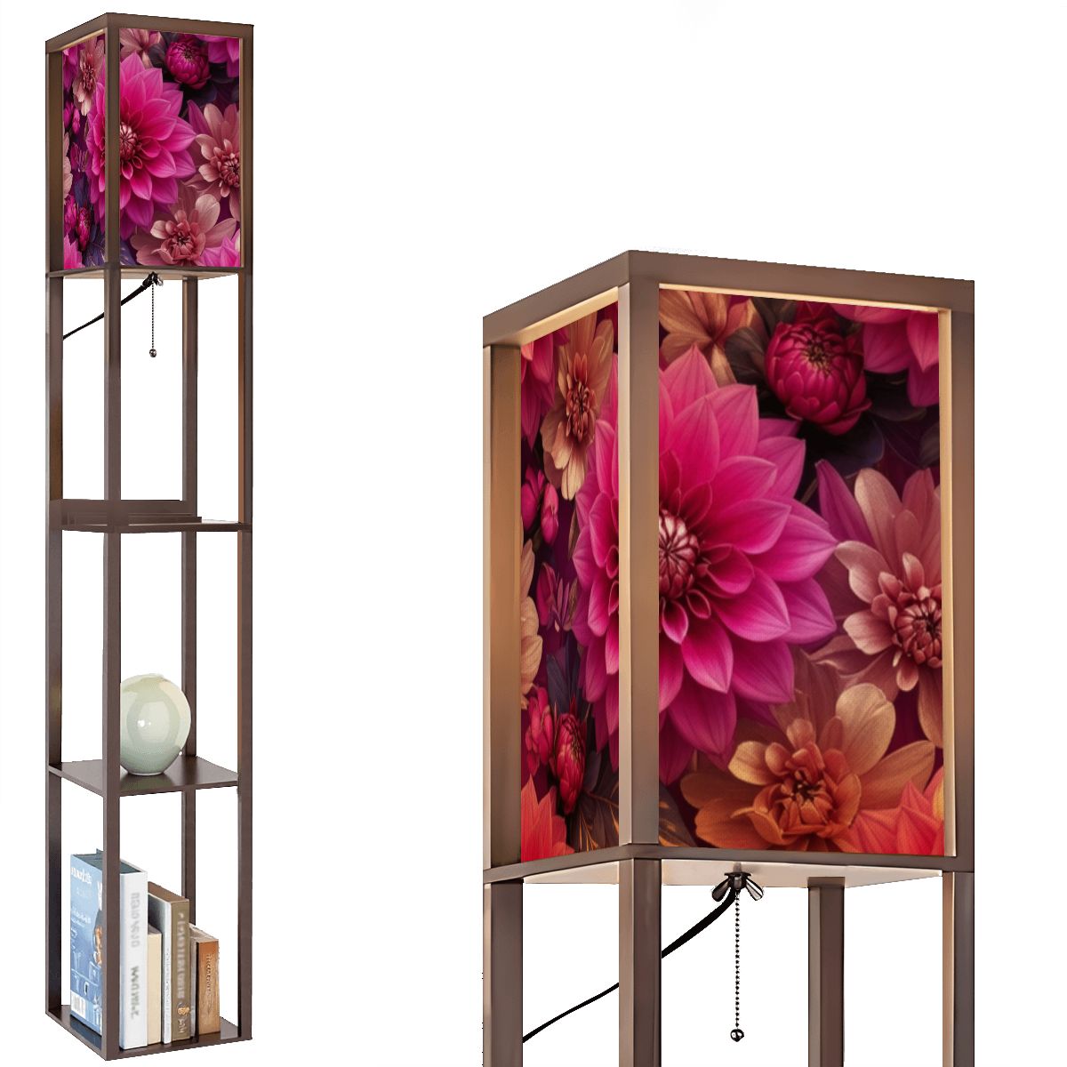 Floor Lamp with Shelves (Made in USA) 07daliefuksjaaop